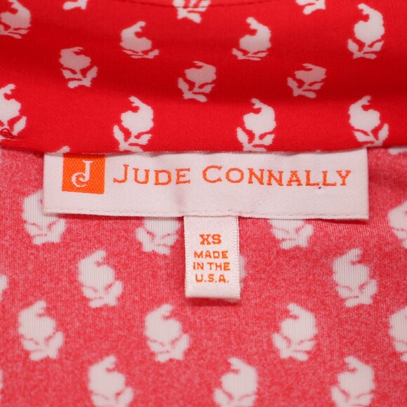 JUDE CONNALLY Keira Tunic Top Sleeveless Jude Cloth Red White Print Size XS - Picture 6 of 7